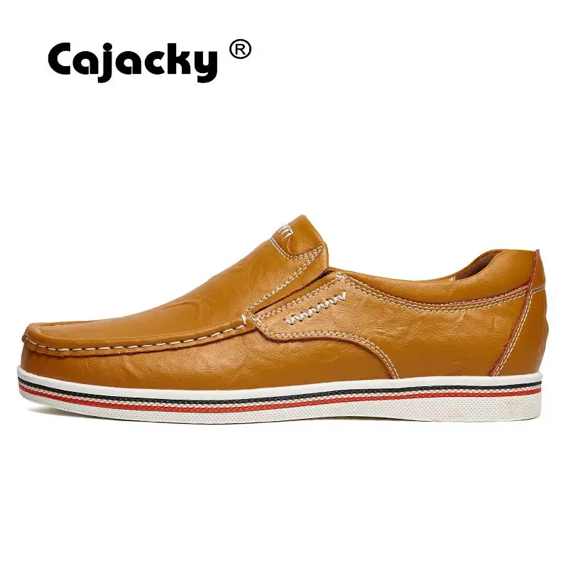 Cajacky/мужские лоферы размера плюс 47 46 Модная обувь из натуральной кожи Mocasines Hombre