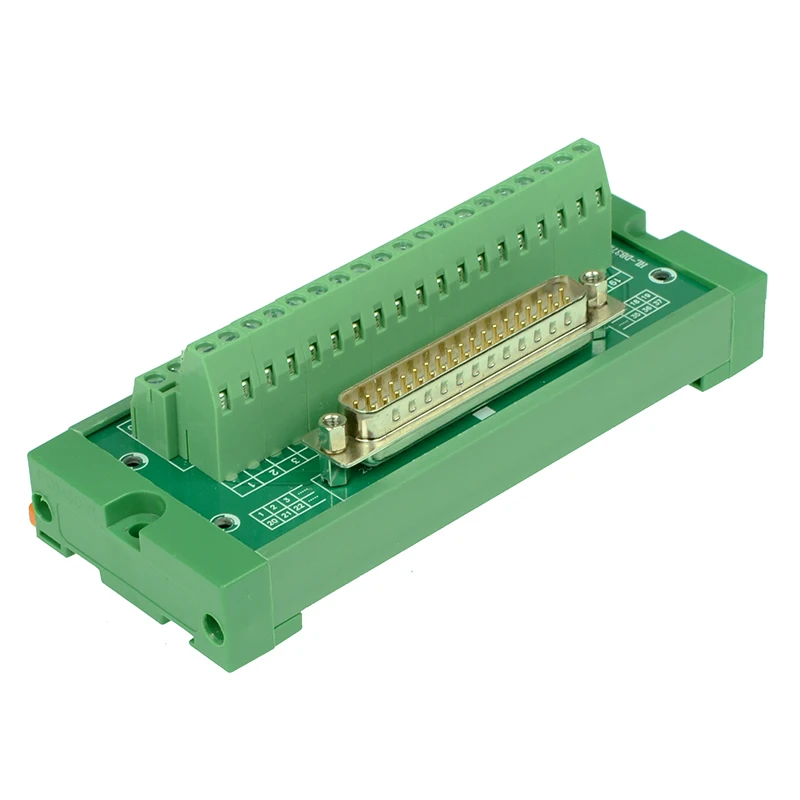 DB37 Mini D-Sub DIN рейку Интерфейс модуль, DB37 мужской мини Breakout совета