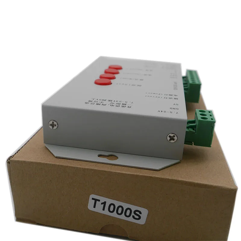 T1000S 2048 пиксели DMX 512 контроллер sd карта WS2801 WS2811 WS2812B LPD6803 СВЕТОДИОДНАЯ лента DC5V 12V 24V