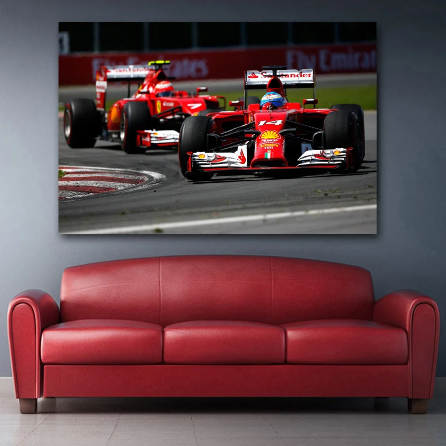 Формула 1 гонки гоночный автомобиль Спорт настенный художественный постер
