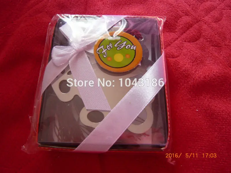 Baby shower подарки для гостей обезьянка металлическая Закладка 20 шт./лот подарок на