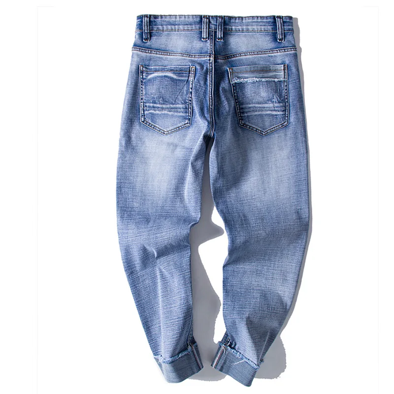 Плюс Размеры S-6XL джинсы для Для мужчин Slim Fit Брюки классические мужские джинсовые