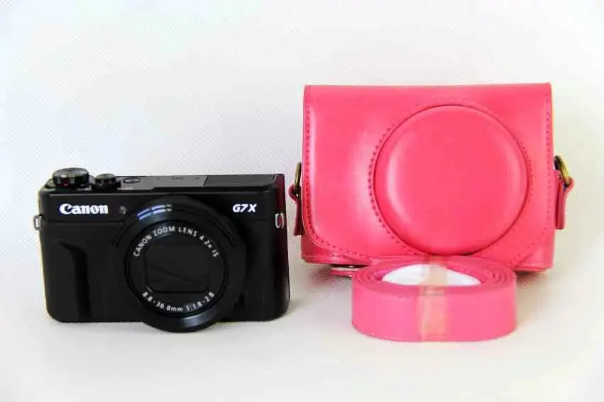 Чехол из искусственной кожи для камеры, чехол для Canon powershot G7XII G7X II G7X Mark II с плечевым ремнем, 4 цвета на выбор