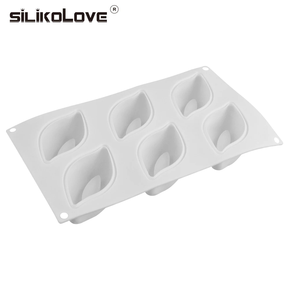 SILIKOLOVE 3D форма лепесток d форма для украшения торта силиконовые формы для выпечки трюфель домовые Кондитерские инструменты 6 полости