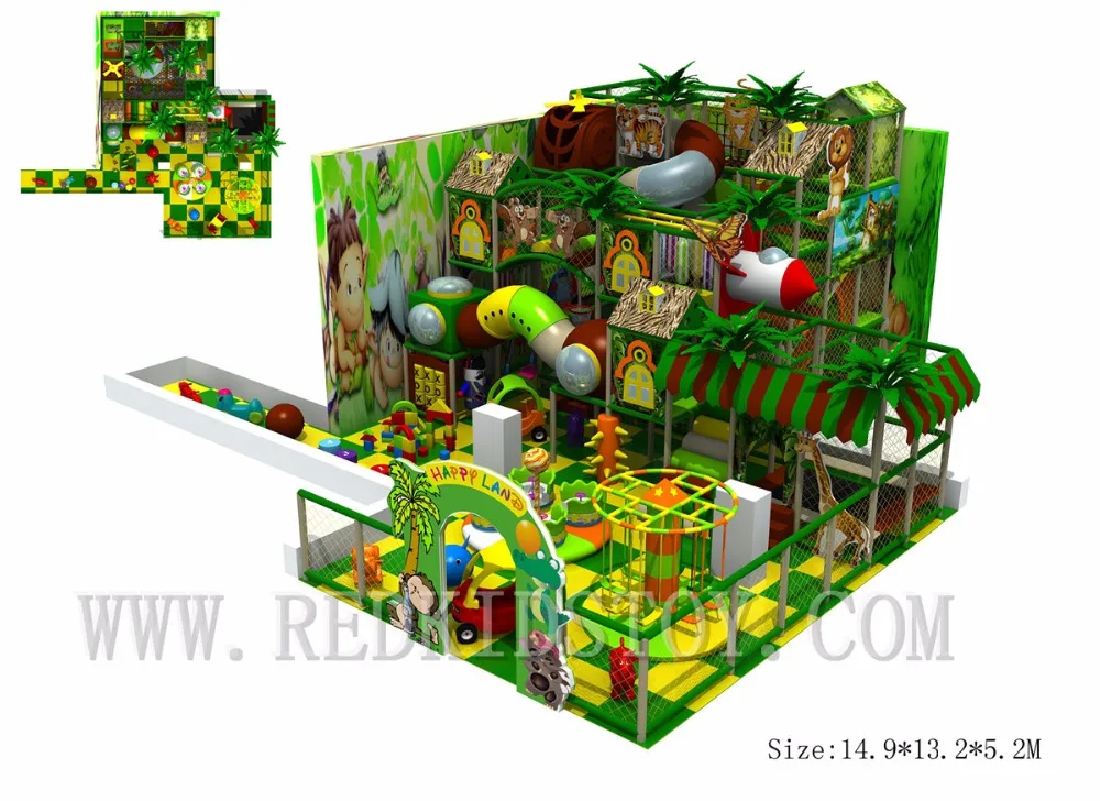 Экспортируется в Боливию Forest Concept большая крытая игровая площадка с четырьмя