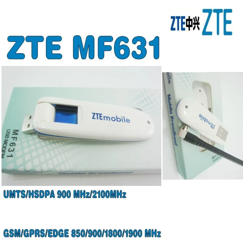 

Разблокированный Беспроводной USB-модем ZTE MF631 3G 7,2 M с антенной 3g