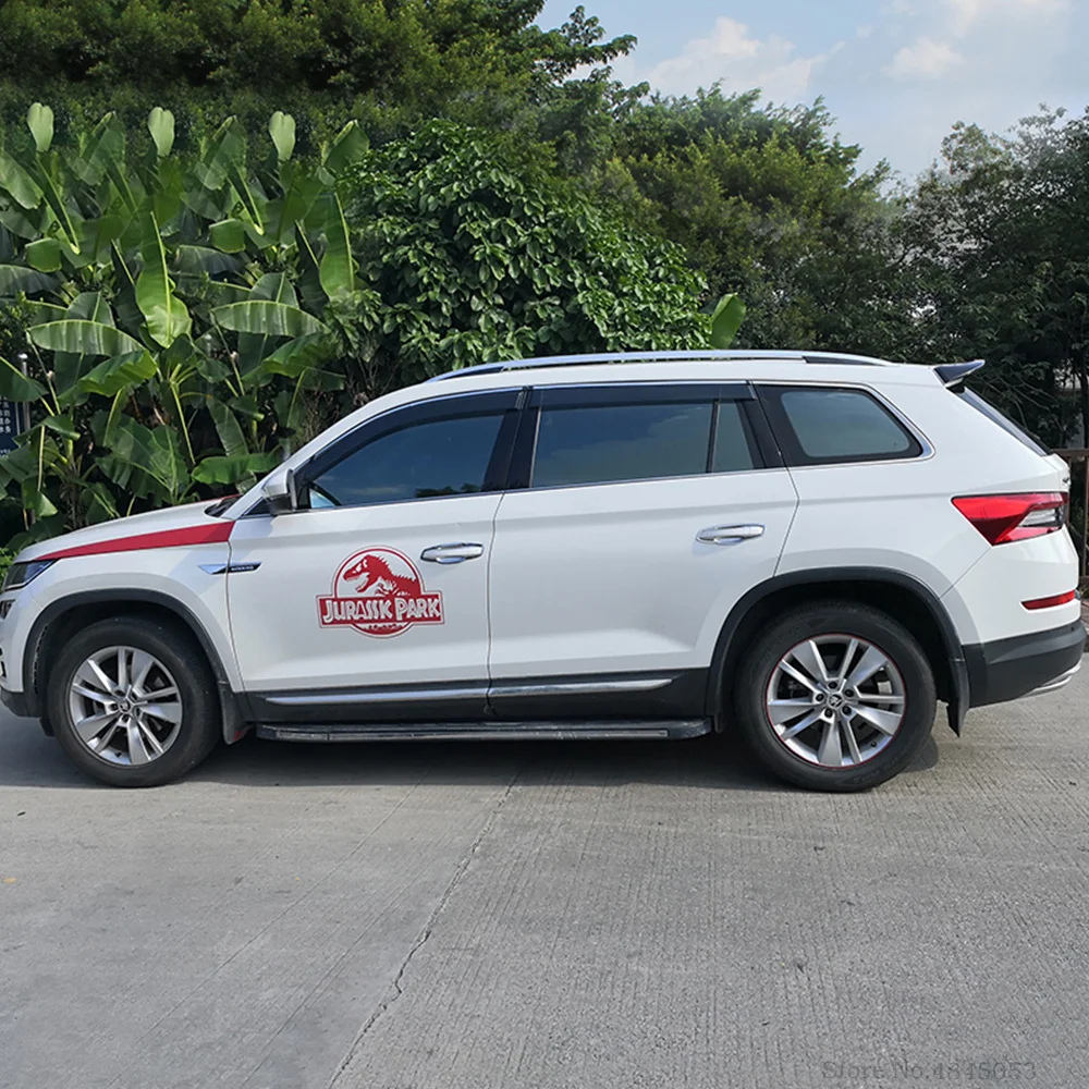 Автомобильный задний спойлер из углеродного волокна для Skoda Kodiaq, внешний белый черный спойлер, багажник, задний багажник, крыло, автомобильные аксессуары
