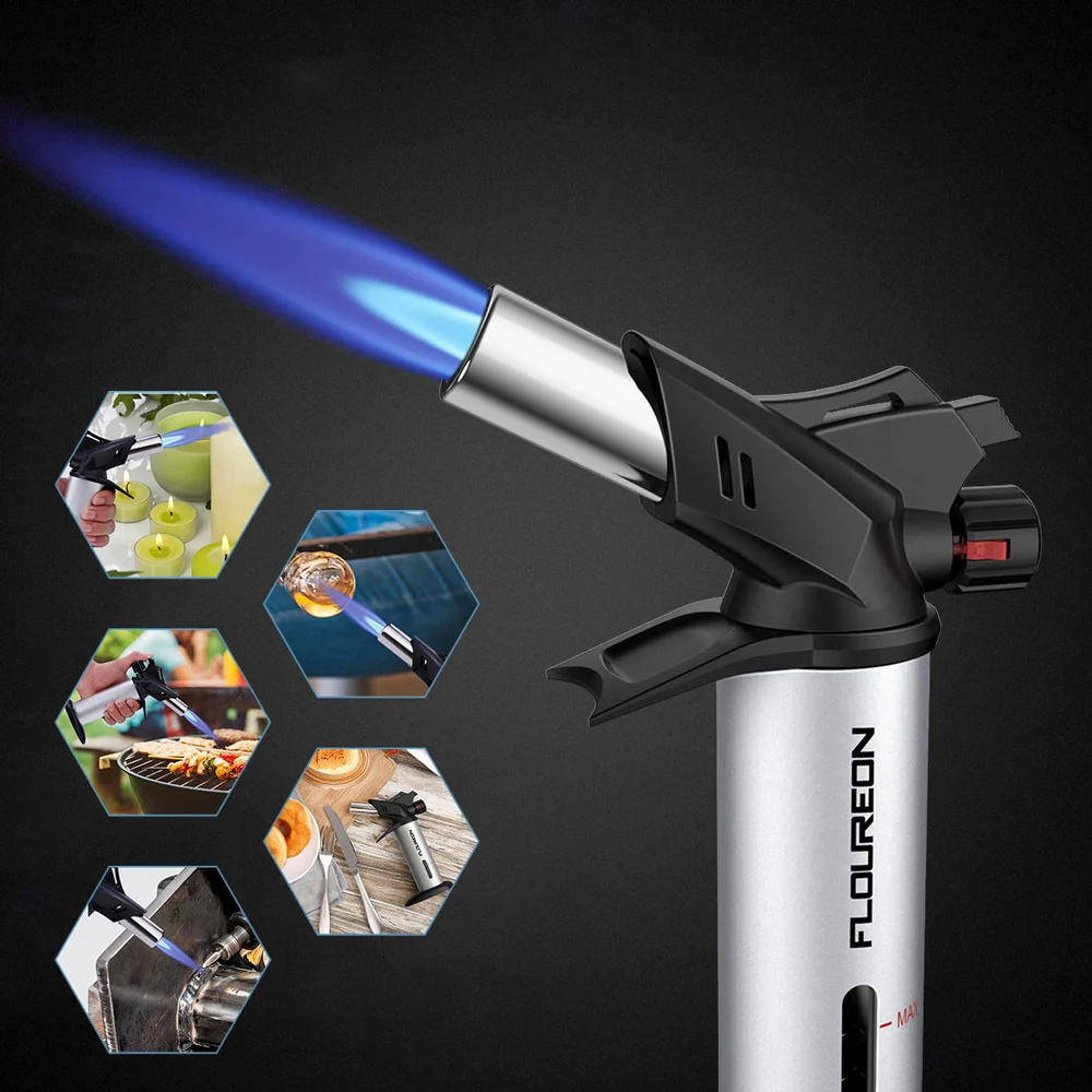 Floureon Food Cooking Blow Torch Kitchen Lighter Butan With Safe Lock For Hookah Welding BBQ Process Jewelry | Инструменты