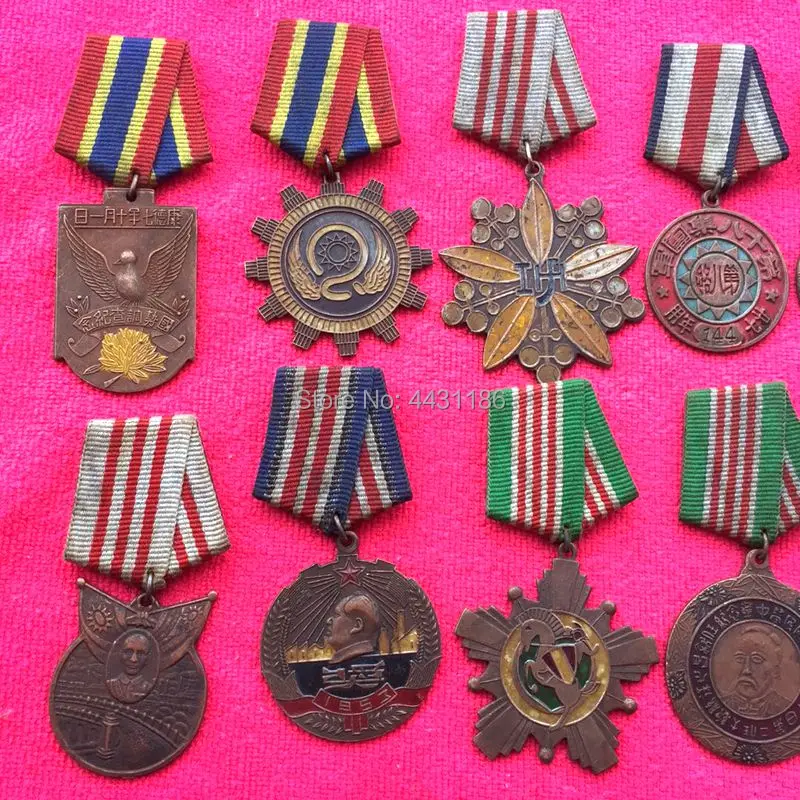 10 шт. старая коллекция китайская Военная памятная медаль разного времени значок