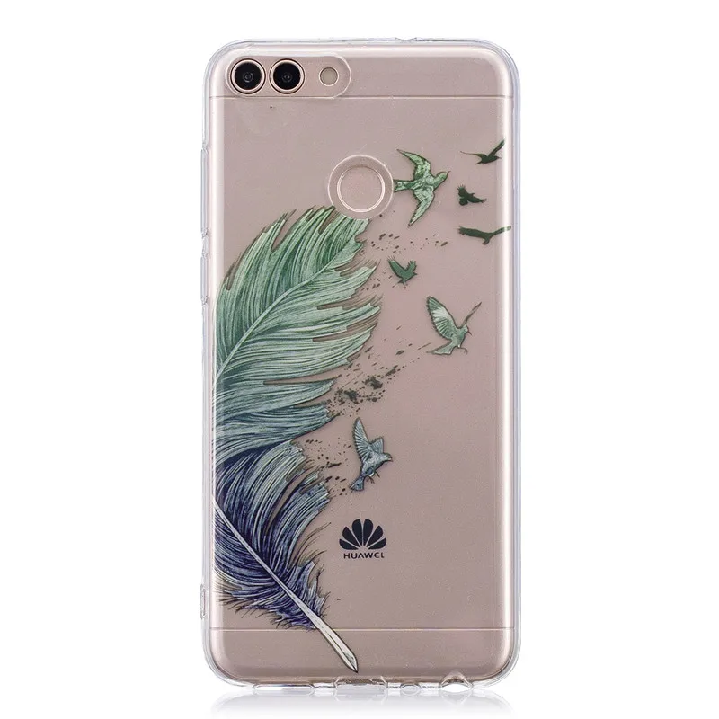 Huawei P умный силикон чехол мультфильм аниме кремния ТПУ Мягкая задняя крышка для