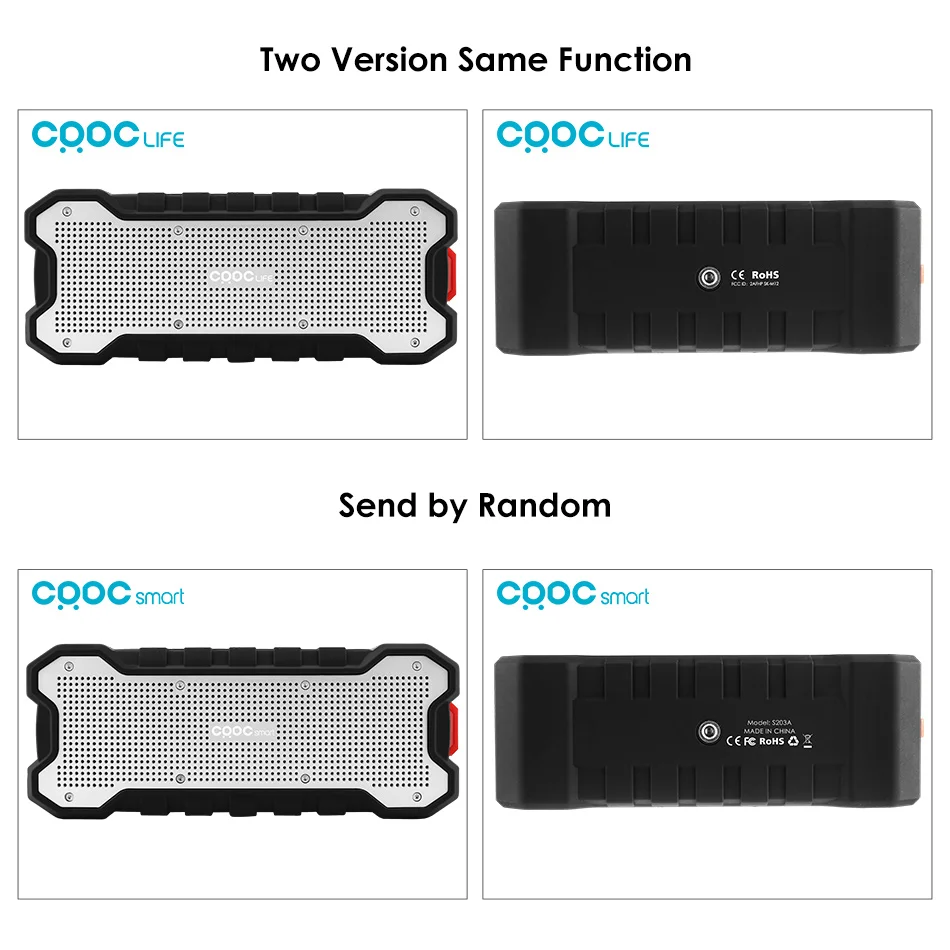 CRDC совместимы с Мощный Bluetooth Динамик 16 часов воспроизведения двойной 5 Вт стерео 2 канала Водонепроницаемый IP65 открытый Динамик для MP3/4 легкая музыка