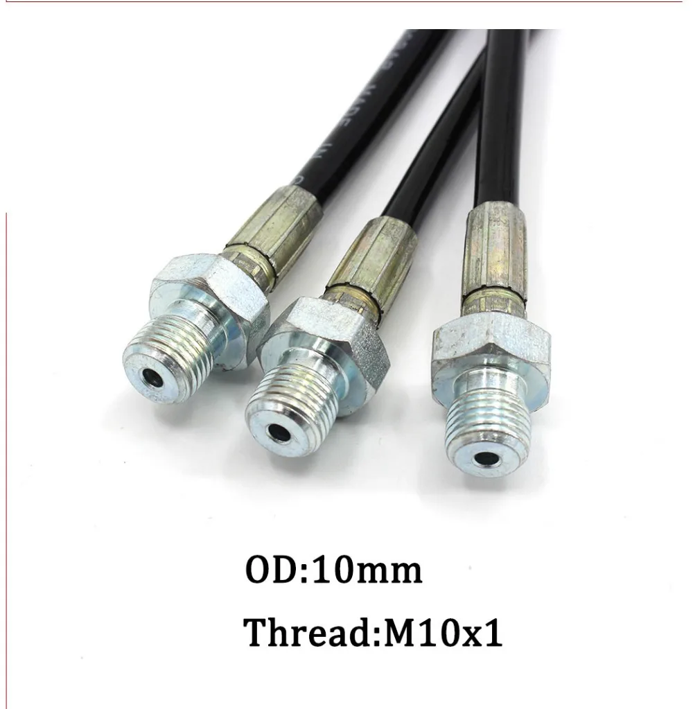 PCP Airforce Paintball Pneumatics Device High Pressure Hose 20cm Long M10x1 Male Thread Nylon Hose Carbon Steel Connection 30MPA