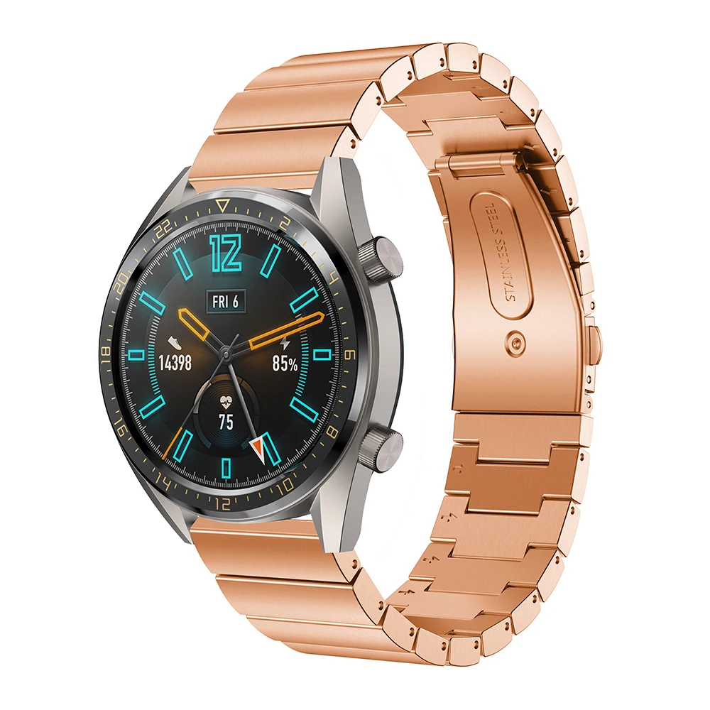 Браслет из нержавеющей стали для Samsung Gear S3/Galaxy 46 мм аксессуары смарт часов Huawel watch