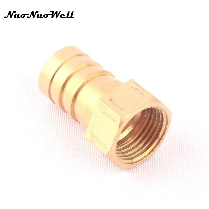

1pcs NuoNuoWell Brass 1/2"-19mm Female Straight Hose Connector Garden Irrigation Watering Pipe Metal Adapter Coupler Fittings