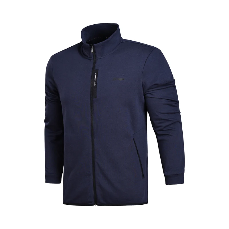 Li Ning мужчины ФЗ вязаный Топ спортивный свитер Slim Fit комфорт Кофты для фитнеса
