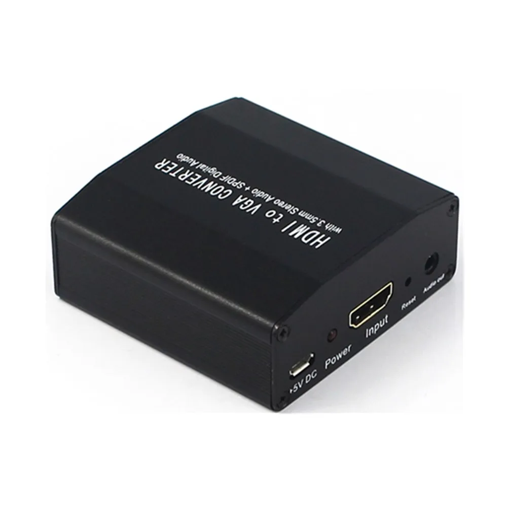 2 шт./лот HDMI к VGA ТВ шт. конвертер адаптер HD1080p переключатель SPDIF/аудио разъем USB