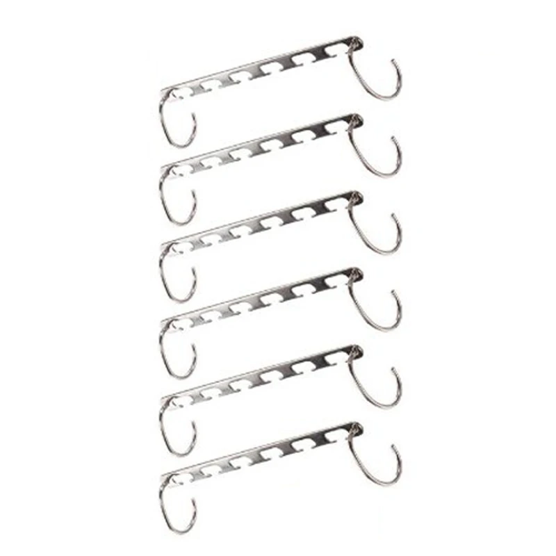 

6 Pcs/Set Shirts Clothes Hanger Holders Save Space Non-slip Clothing Organizer Practical Racks Hangers for Clothes Dropshipping