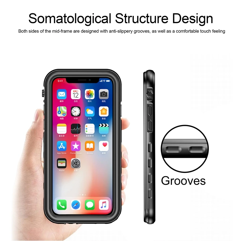 Водонепроницаемый Чехол IP68 для iphone X ударопрочный чехол подводного плавания