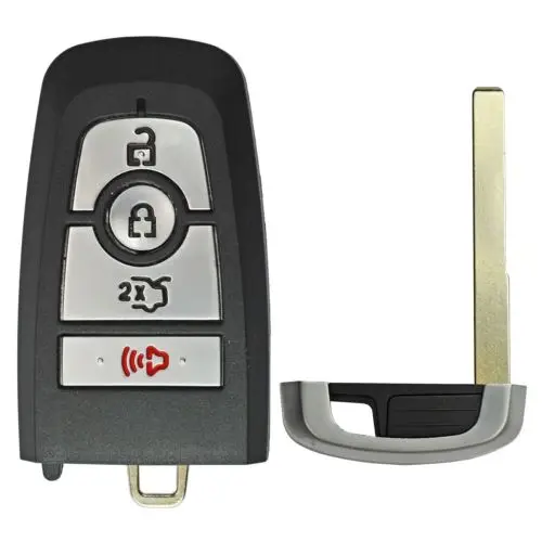 Keyecu 4 кнопки смарт пульт дистанционного ключа чехол Fob для Ford Fusion F150 F250 F350 F450 F550 2017
