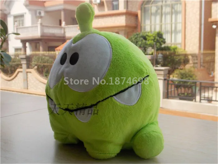 Новинка плюшевая игрушка Happy Om Nom 22 см милая лягушка набивные животные мягкие