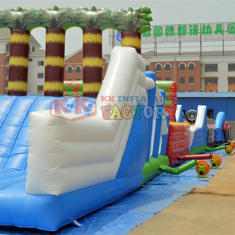 Koop Veel Commerciële Opblaasbare Water Pretpark Zwembad Met Glijbaan, Water Games, Opblaasbare Aqua Pretpark