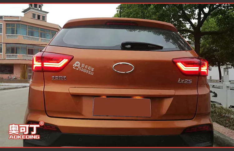 AKD автомобильный Стайлинг для hyundai IX25 задние фонари 2013- Creta светодиодный задний фонарь светодиодный DRL динамический сигнал тормоза заднего хода авто аксессуары
