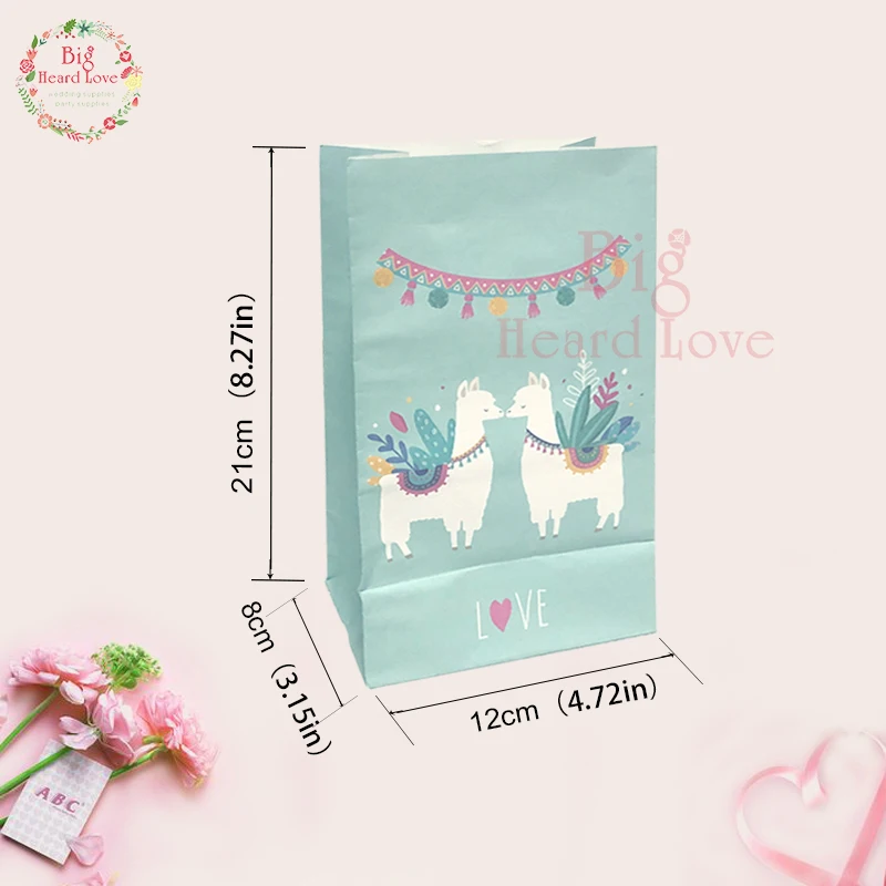 24 шт Catoon овец конфеты мешок детский душ Вечеринка бумажный день рождения