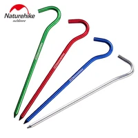 naturehik 8pcslot aluminum tent pegs nail stakes hook outdoor awning equipment camping tent accessories tourist tents nail
