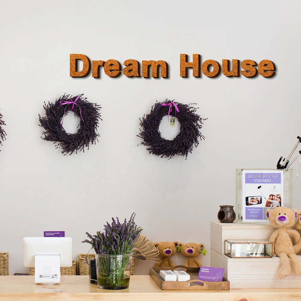 DIY 3D блестящая медная столичная английская стена для писем наклейки гостиной