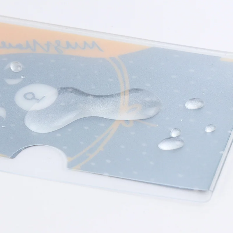 1 шт. женские прозрачные босоножки из ПВХ кожаный чехол с держателем для карт и