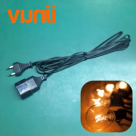 VUNJI удлинитель гирлянды G40 3м черный