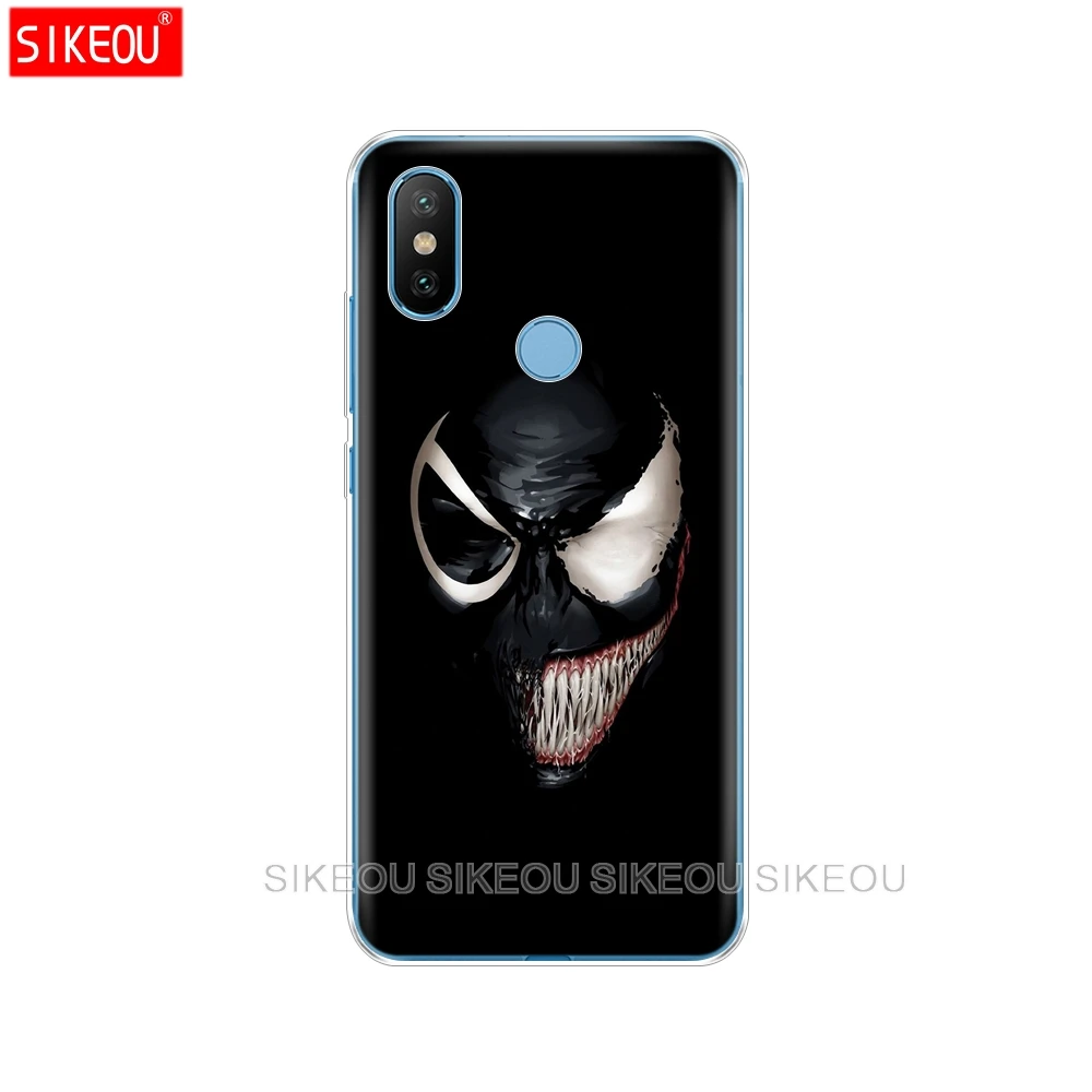 Силиконовый чехол для Xiaomi mi 8 8SE A1 A2 lite 5 5S 5X6 mi 5 mi 6 NOTE 3 MAX mi x 2 2S Чехол супергероев Marvel venom