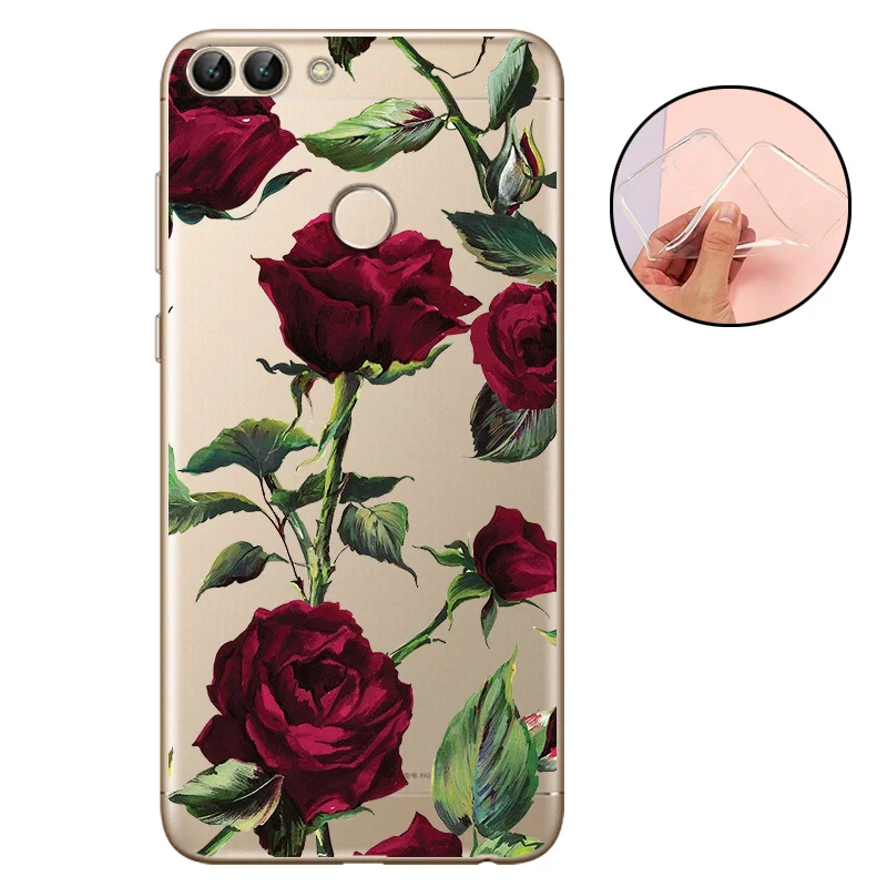 CROWNPRO СПС huawei P Smart чехол силиконовый мягкий ТПУ чехол P Smart Coque задний телефон для Funda huawei P Smart чехлы