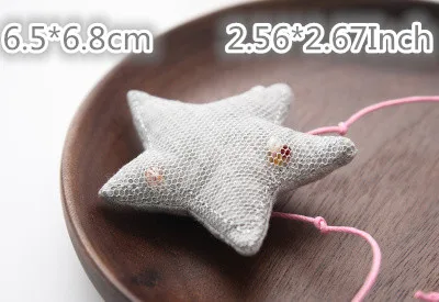 Kawaii/милые аксессуары для маленьких детей, комплект подходящих детских аксессуаров, цепочек на шею в форме лошадок, животных, сердец, звездочек для новорожденных - Цвет: Star gray