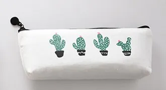 triangle 4 cactus Карандаш кактус чехол Холст Школьные принадлежности кавайи канцелярские принадлежности Estuches Chancery школьный милый креативный пенал - Цвет: triangle 4 cactus