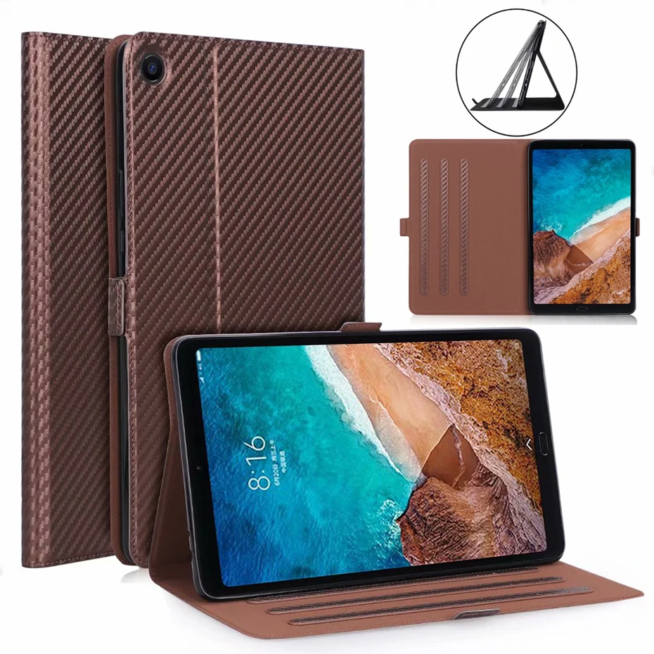 Ретро Чехол из искусственной кожи для Xiaomi Mi pad 4 plus 10,1 дюймов планшетный ПК подставка чехол для Xiaomi Mi pad 4 Plus Защитный Чехол+ пленка