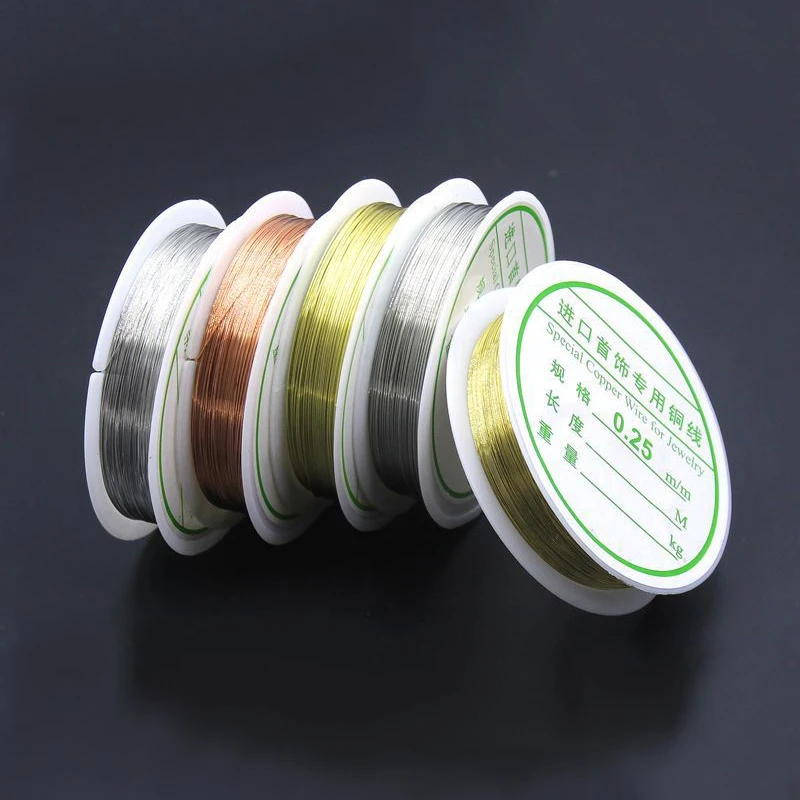 1 рулон медной проволоки 3D металлические наконечники для дизайна ногтей