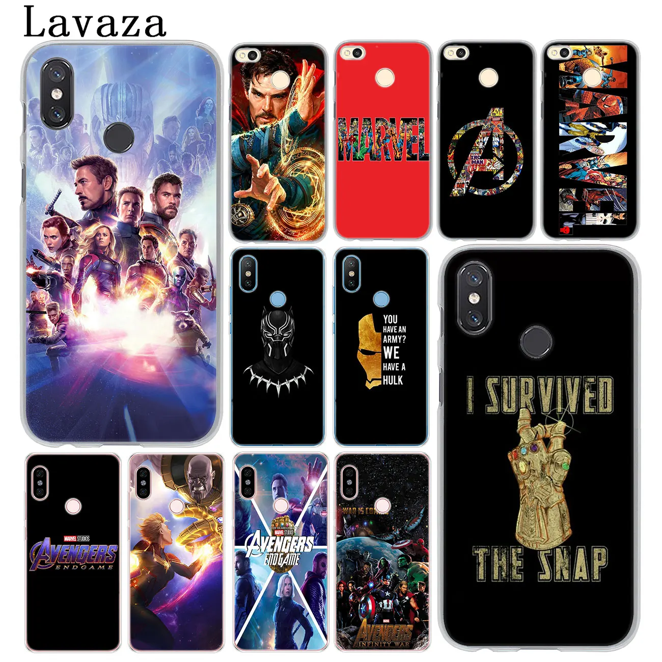 Чехол для телефона Lavaza Avengers Endgame Thanos Marvel Xiaomi MI 9 9T A3 PRO CC9 CC9E 8 A2 Lite SE A1 pocophone f1 6 6X 5X MAX