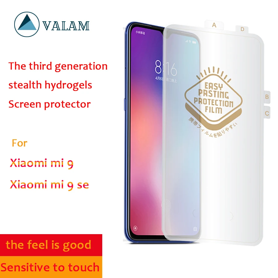 

VALAM 3D Curved Soft Hydrogel Screen Protector For Xiaomi Mi9 Mi9 SE Full Cover Back Film For xiaomi9 Mi9 pro Nano Hydrogel Film