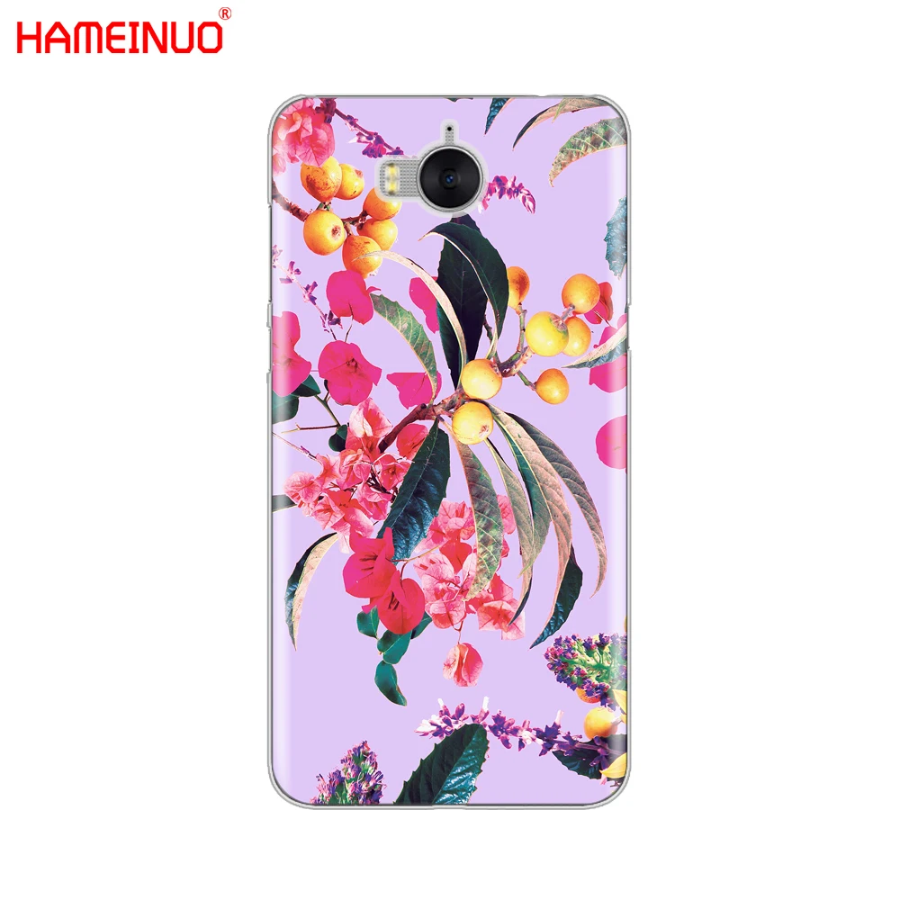 HAMEINUO тропические зеленые листья цветочный чехол для сотового телефона huawei honor 3C 4X