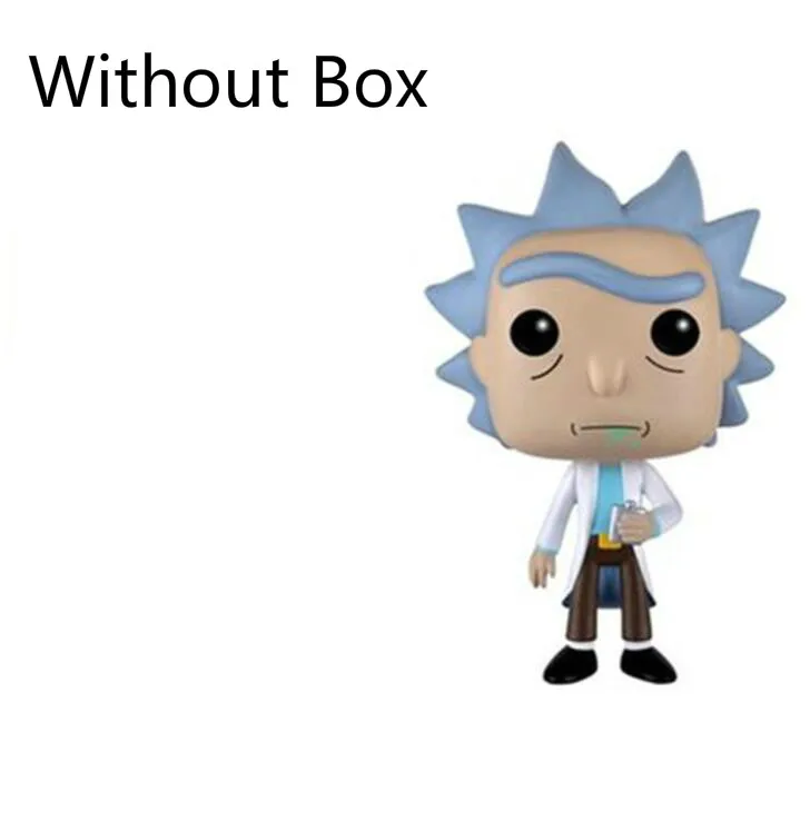 No Box Funko POP Рик и Морти мистер мисикс Пикл Рик с лазерной коллекцией модели детские игрушки Фигурки игрушки для детей - Цвет: No Box
