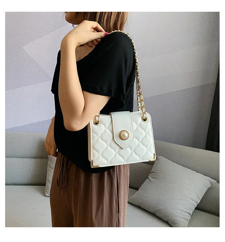 Women's Bag Female New Fashion Handbag Shoulder Bags for Women Messenger Handbags Rhombic Chain Bag White Red Green Black