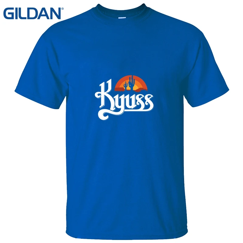 Gildan Top T Shirts Sales Kyuss Band Album Blues For The Red Sun Hip-Tope Tee Mans Clothing Simple Online Tops Sale | Мужская одежда