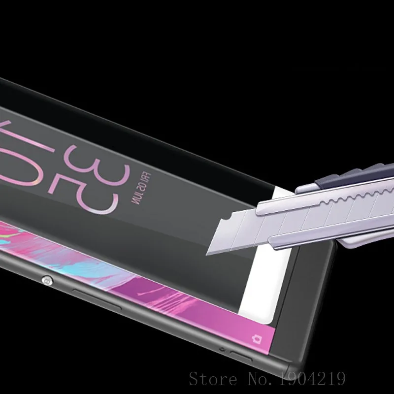 Закаленное защитное 3d стекло с закругленными краями на весь экран для Sony Xperia XA Ultra