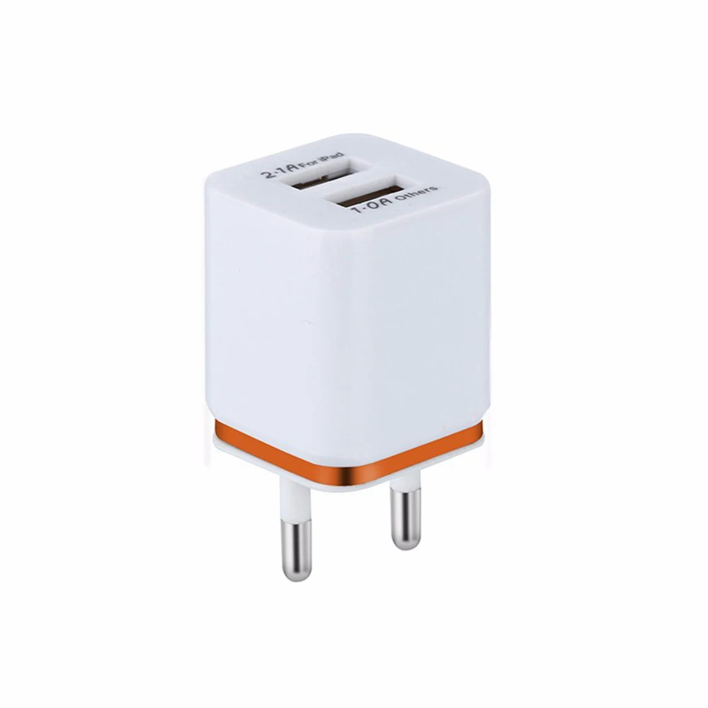 Двойной USB зарядное устройство 2A Быстрая зарядка Путешествия ЕС/США штекер Адаптер портативное настенное зарядное устройство мобильный телефон кабель для iphone samsung Xiaomi