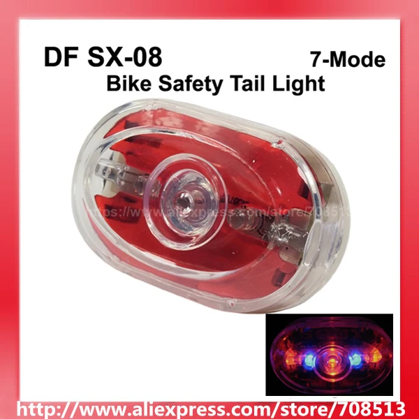 

DF SX-08 5 x LED RED Safety Bike Tail Light with Mount - Red ( 2xAAA )