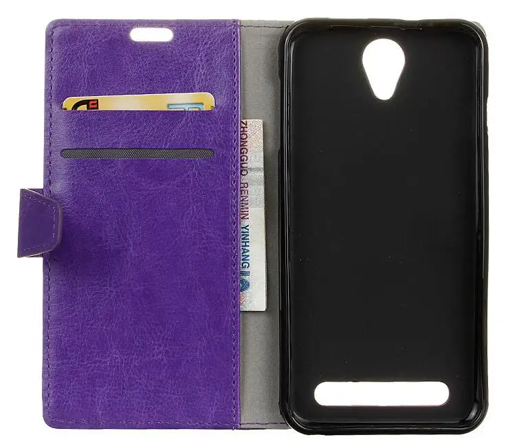 30 шт. книга Стиль Crazy Horse кожаный бумажник чехол для ZTE A110 A506 A510 a512 A310 a315 Axon 7 V8 Pro s6
