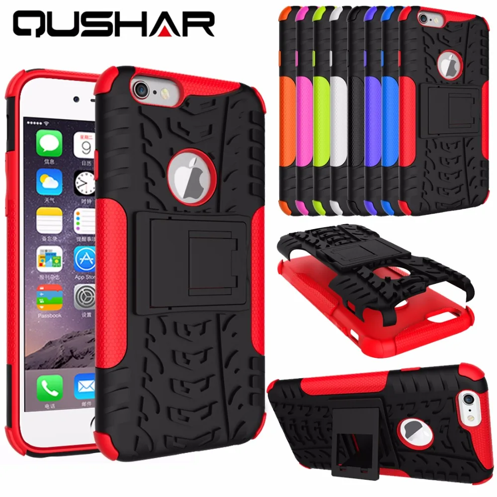 Роскошный чехол Hybird Armor для iphone 6 s Жесткий ПК противоударный iphoen ifone X 7 8 plus
