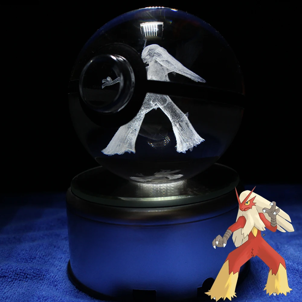 Blaziken Кристалл Pokeball дропшиппинг покемон аниме фигурки школа открытие подарки