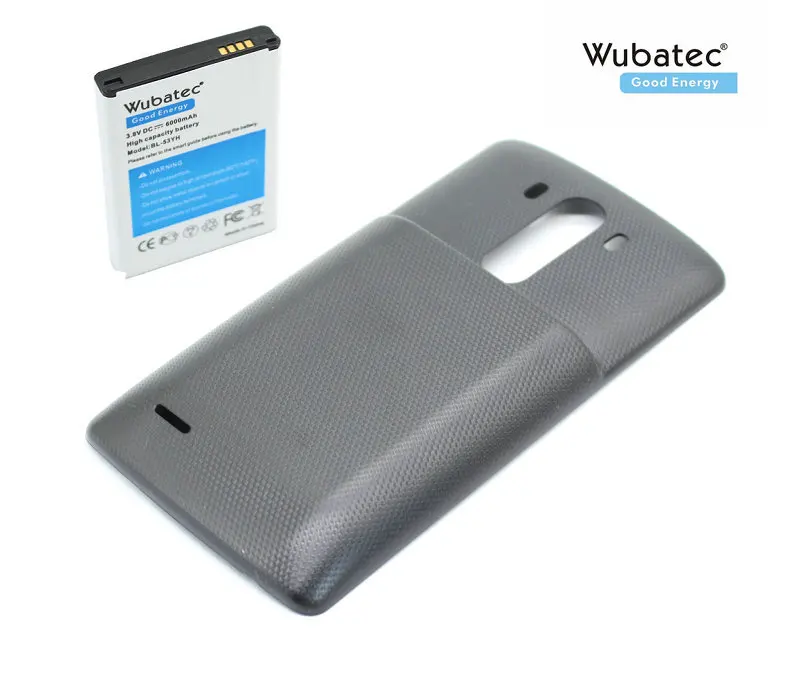 1x6000 мАч удлиненный аккумулятор с задней крышкой для LG G3 BL 53YH F400K F460 F470 D830 D850 VS985 D851